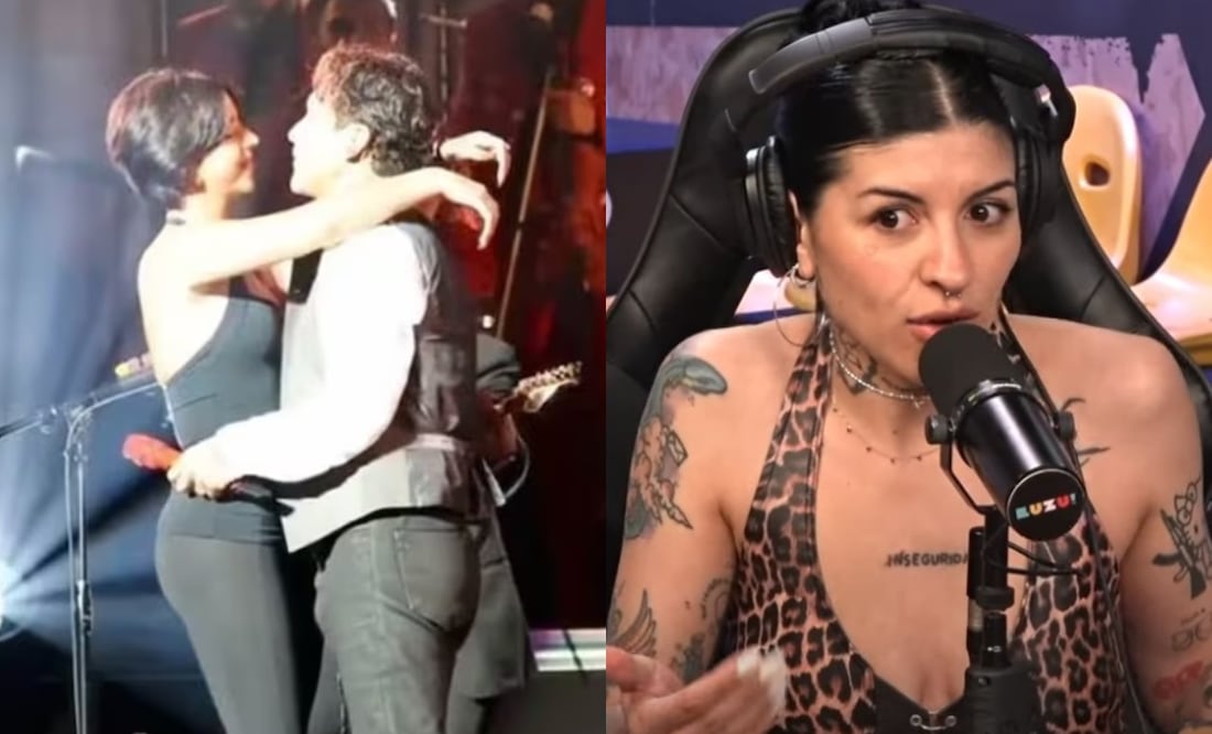 Cazzu responde a Ángela Aguilar y dice que por su romance con Nodal “se rompieron muchos corazones”. Foto: Tomada de TikTok / Youtube Luzu TV