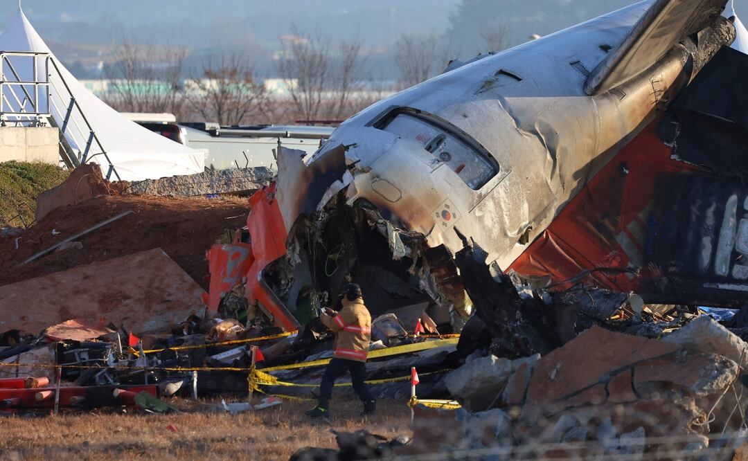Autoridades surcoreanas señalan que podrían tardar hasta 3 años en determinar las causas del accidente de Jeju Air. Foto: AFP