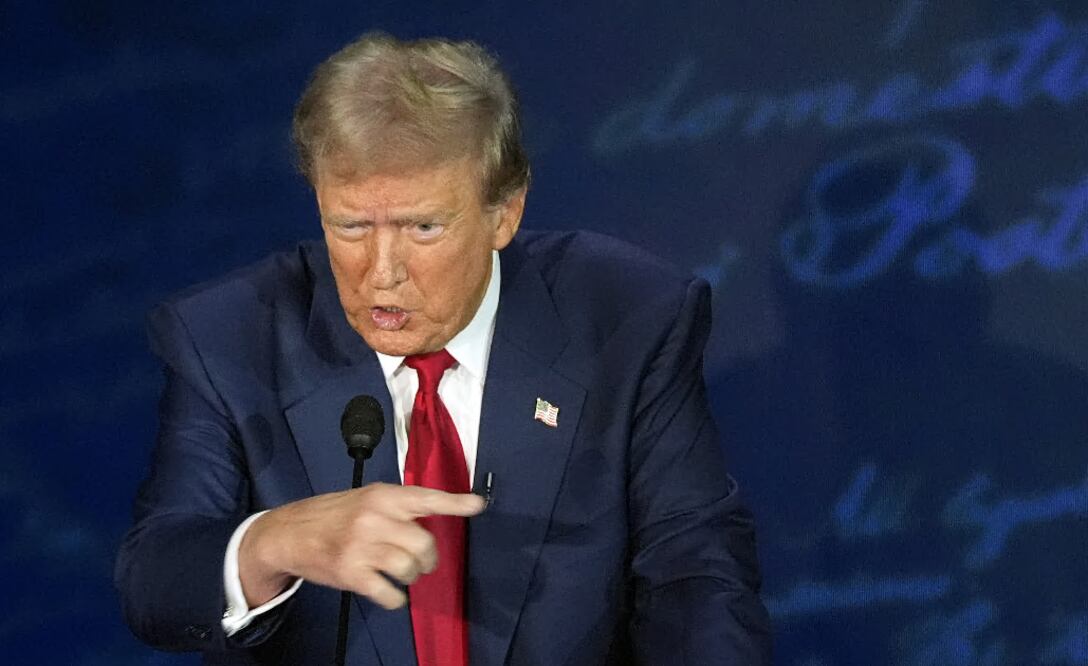Debate Trump vs Harris: "Probablemente recibí una bala en la cabeza por críticas de adversarios", dice Trump. Foto AP