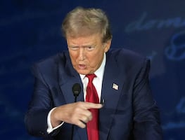 Debate Trump vs Harris: "Probablemente recibí una bala en la cabeza por críticas de adversarios", dice Trump