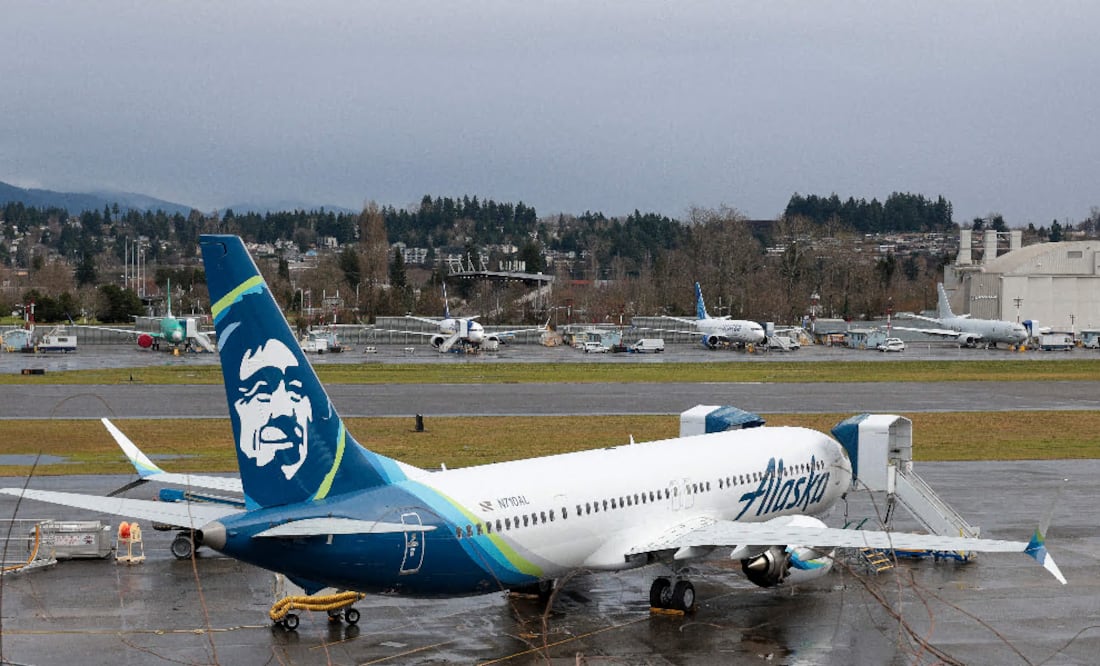 Alaska Airlines Reinicia Vuelos del Boeing 737-9 MAX Tras Incidente de Pérdida de Fuselaje. Foto AFP