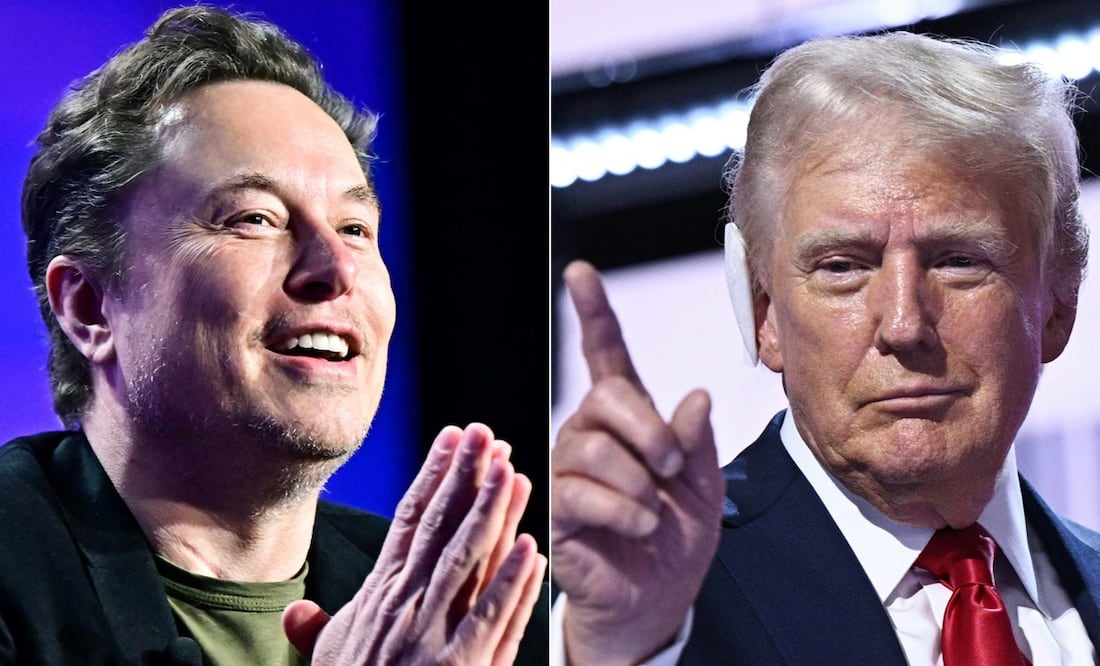 Elon Musk y Donald Trump/ (Photo by Frederic J. BROWN and Brendan SMIALOWSKI / AFP)