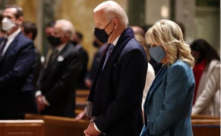 Biden inicia la jornada de su investidura asistiendo a misa