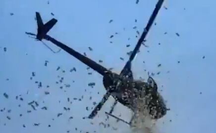 Hombre de Detroit cumple su último deseo: helicóptero lanza 5 mil dólares y pétalos. VIDEO
