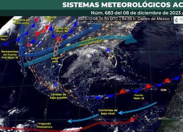 Clima para la CDMX y Edomex: Cielo nublado con probabilidad de lluvias (8 de diciembre)