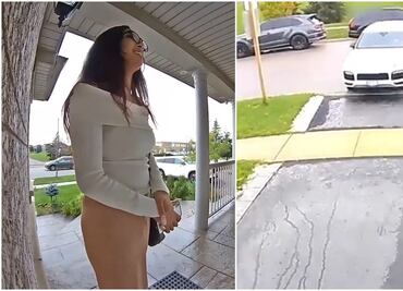 Impactante: Mujer atropella al dueño de un Porsche al intentar robar el auto. VIDEO