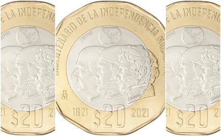 Pagan $4 millones de pesos por esta moneda conmemorativa de $20 con tres cabezas