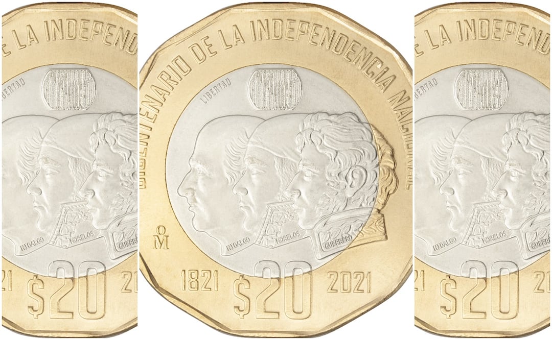 Pagan $4 millones de pesos por esta moneda conmemorativa de $20 con tres cabezas. Foto: Banxico