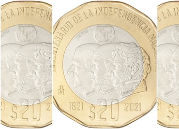 Pagan $4 millones de pesos por esta moneda conmemorativa de $20 con tres cabezas