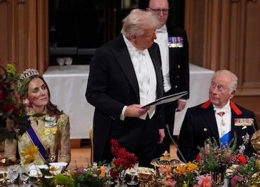 Carlos III elogia a Trump por su compromiso internacional y búsqueda de la paz en un histórico encuentro en Reino Unido