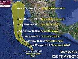 ¡Arranca la temporada! Se forma Uno-E, primer ciclón del Pacífico con lluvias intensas
