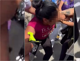 Policía intenta arrestar violentamente a niña migrante que vendía fruta en parque de Manhattan. VIDEO