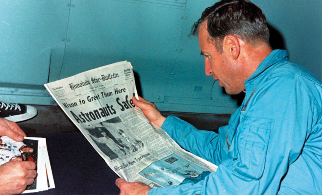 Fallece a los 97 años Jim Lovell, el astronauta que marcó la historia con “Houston, tenemos un problema”. (Photo by Handout / NASA / AFP)