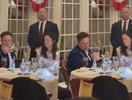 Critican a Elon Musk por jugar con cubiertos en cena elegante de Trump: “Las payasadas de un magnate”