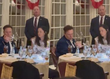 Critican a Elon Musk por jugar con cubiertos en cena elegante de Trump: “Las payasadas de un magnate”