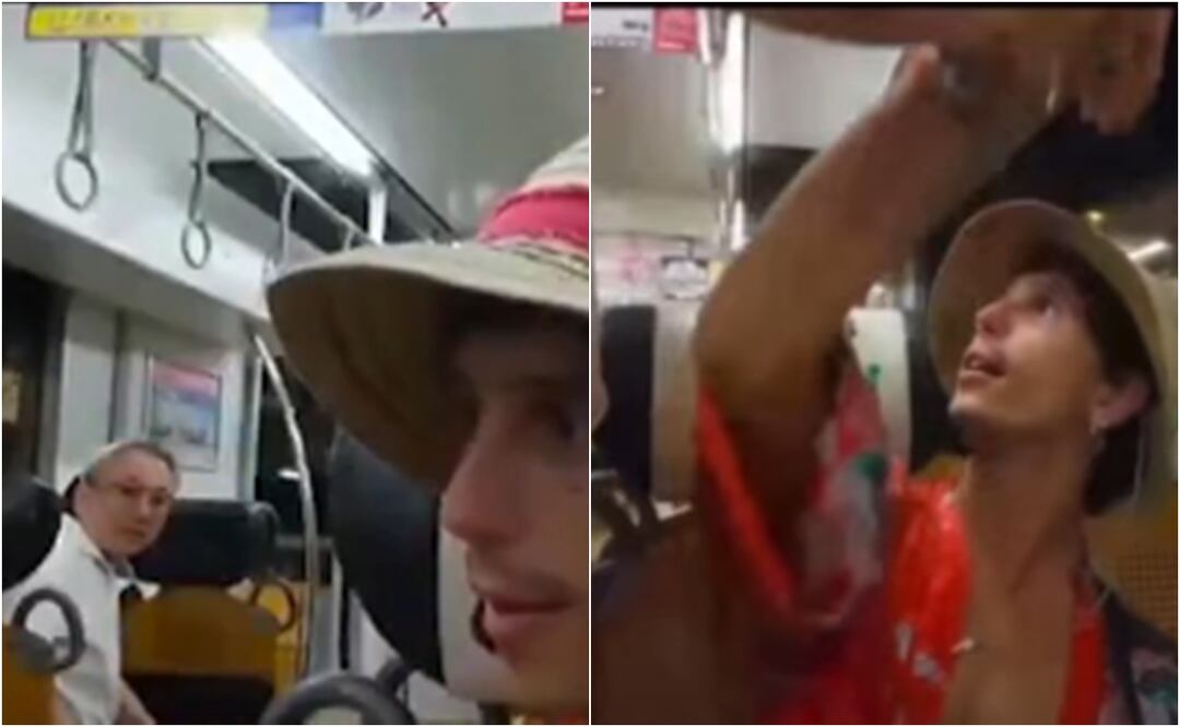 Streamer español desata polémica en Japón: empuja a un hombre mayor en pleno tren. Foto: Captura de pantalla / X