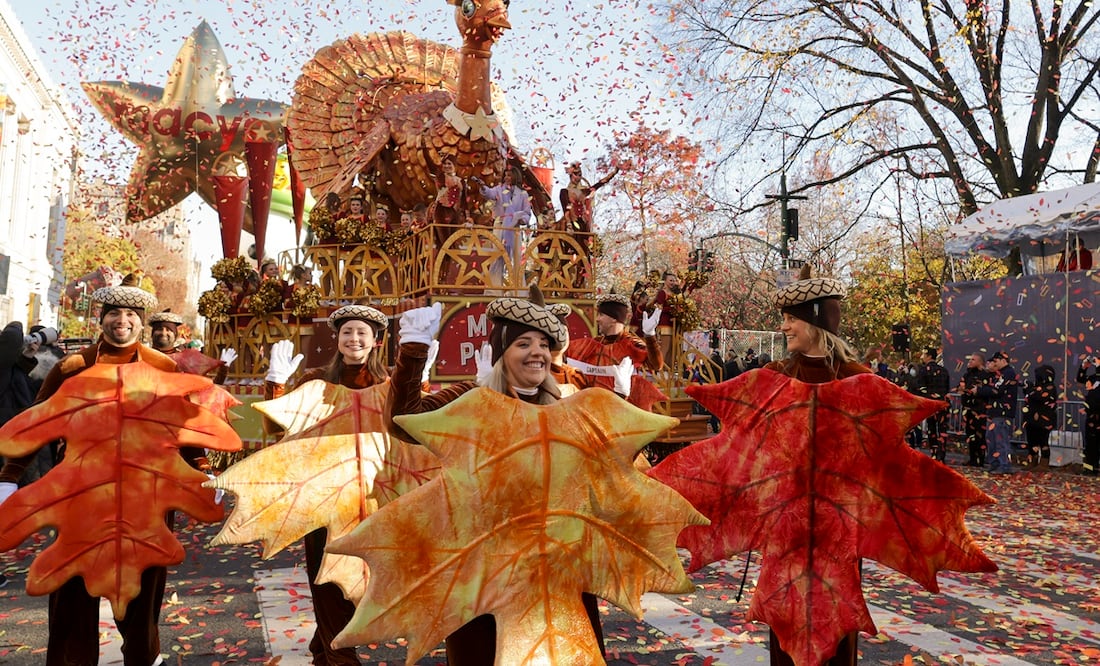 Macy's Thanksgiving Day parade. (AP Photo/Jeenah Moon)