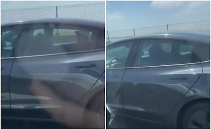 Arrestan a hombre por viajar en asiento trasero de Tesla en California