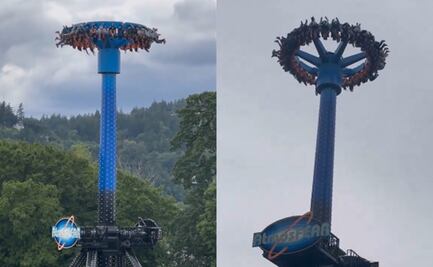 Pasajeros quedan atrapados en las alturas tras falla en juego mecánico en Portland. VIDEO 