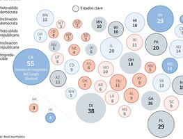 En vivo: Aquí puedes ver el mapa electoral 2020 de Estados Unidos