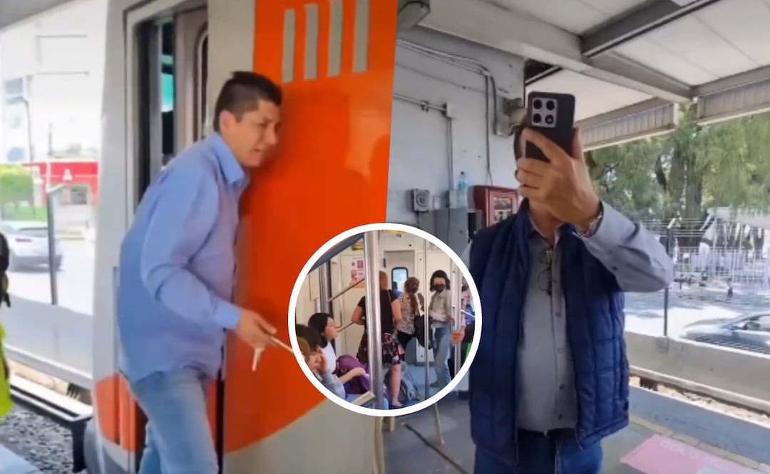 “Se viene desmayando”: pasajeros captan a conductor del Metro CDMX presuntamente borracho; jefe de estación lo encubre y llama “demente” a usuaria. Foto: X