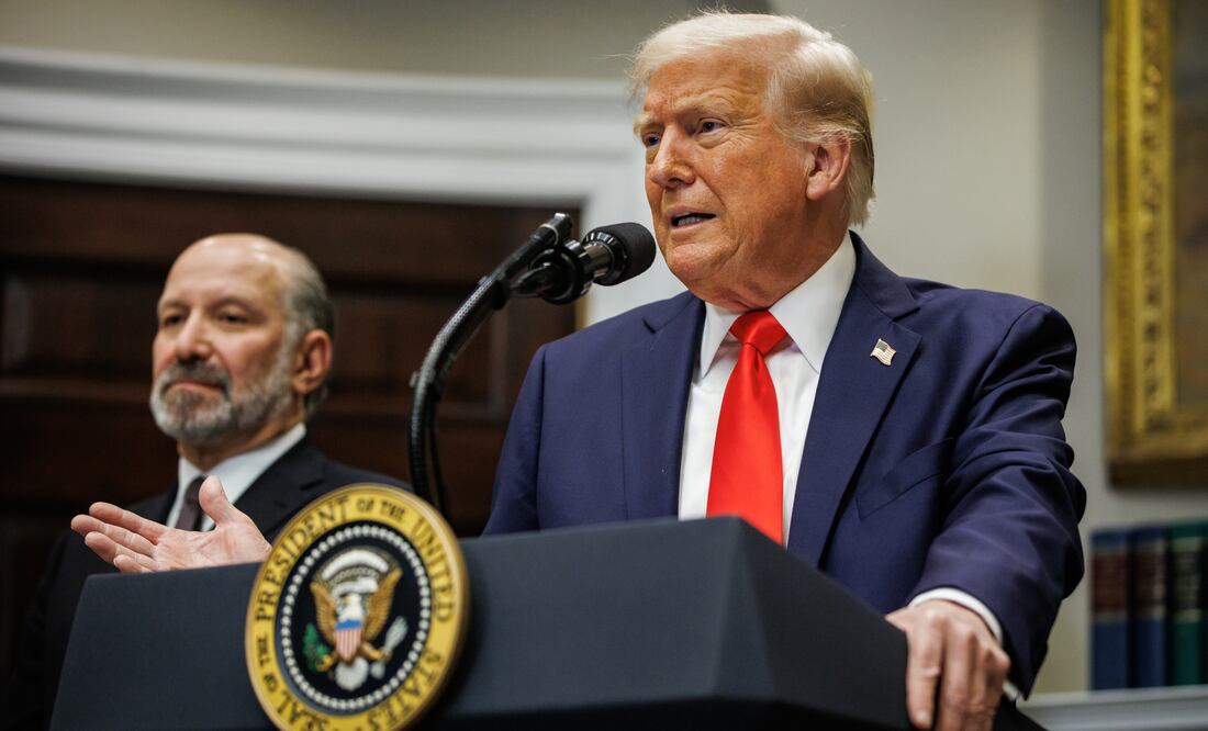 Estados Unidos reconoce que los precios al consumidor subirán a corto plazo por aranceles. EFE/EPA/Samuel Corum / POOL