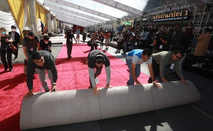 Hollywood instala la alfombra roja de los Óscar 2022 después de dos años 
