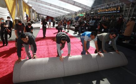 Hollywood instala la alfombra roja de los Óscar 2022 después de dos años 
