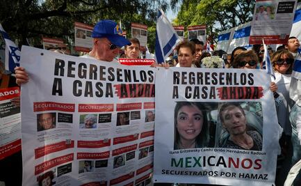 Mexicanos piden que Hamás libere a dos compatriotas rehenes en marcha pro Israel