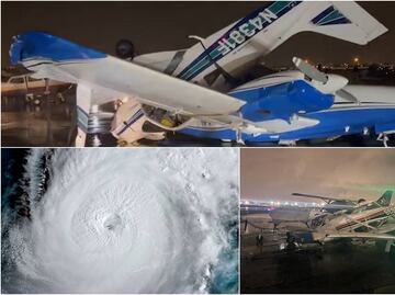 Huracán ‘Ian’: Captan daños en 15 avionetas por tornado en aeropuerto de Florida