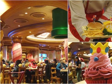 ¿Cuánto cuesta comer en el restaurante de Mario Bros. en Universal Studios Hollywood?