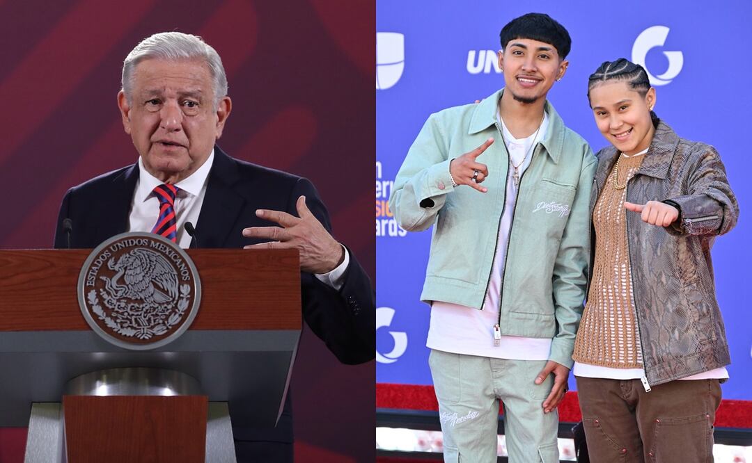 López Obrador pide perdonar al grupo Yahritza y su Esencia. Foto: EFE/ AFP vía Grosby Group