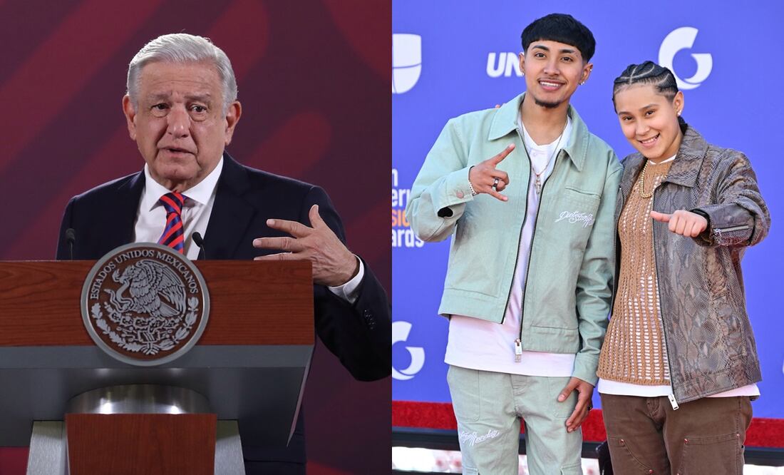 López Obrador pide perdonar al grupo Yahritza y su Esencia. Foto: EFE/ AFP vía Grosby Group