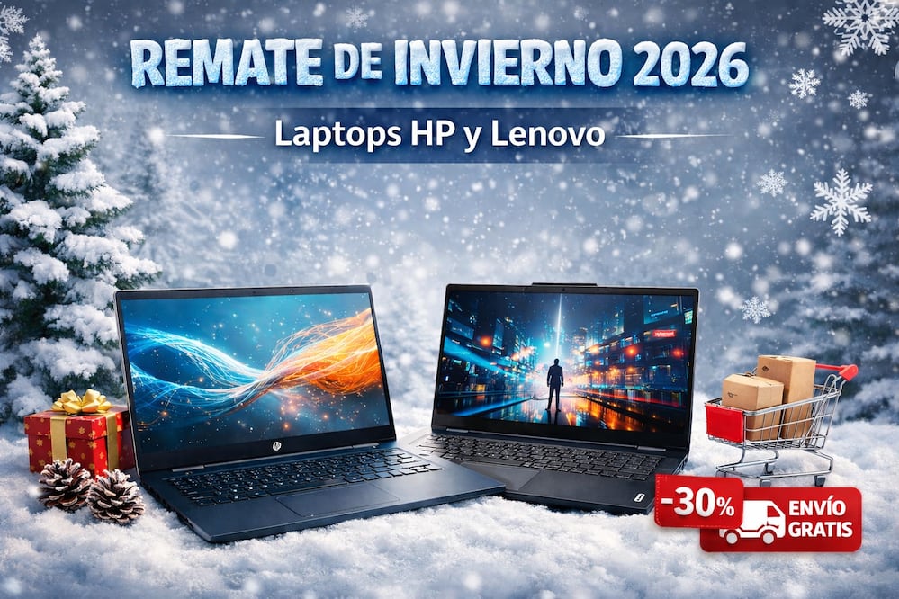 Remate de Invierno 2026: Laptops HP y Lenovo con hasta 30% de descuento directo y envío gratis hoy . Foto: IA