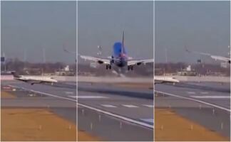 ¡Imágenes impactantes! Boeing de Southwest evita colisión a solo unos metros de un jet privado. VIDEO