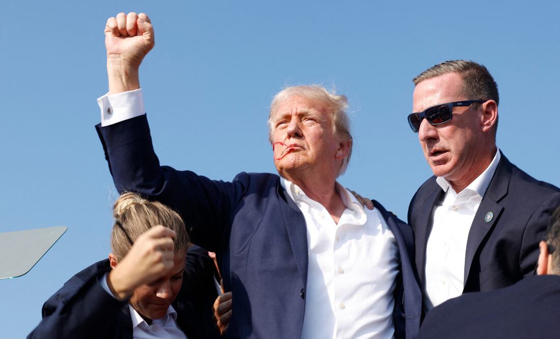 Trump dice que la bala sonó como si fuera "el mayor mosquito del mundo". Foto: Getty Images via AFP
