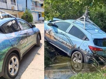 Por “atraer a los huracanes”, habitantes de Acapulco apedrean auto de Google Maps