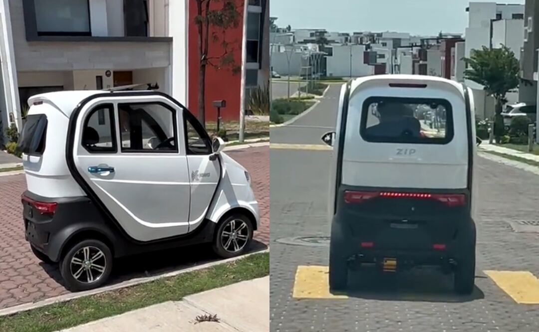 Mexicano pide auto y le llega por paquetería; ¿Cuánto cuesta "el carro más pequeño del mundo"? Foto: Captura TikTok