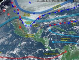 México advierte de la entrada de aire ártico con temperaturas de hasta -10 grados y nieve en estos estados