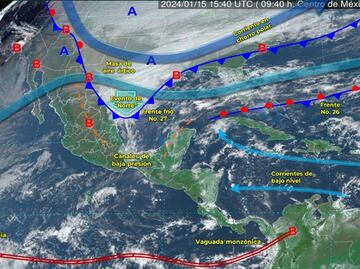México advierte de la entrada de aire ártico con temperaturas de hasta -10 grados y nieve en estos estados
