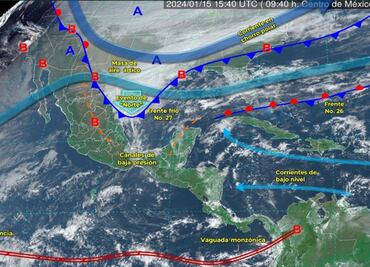 México advierte de la entrada de aire ártico con temperaturas de hasta -10 grados y nieve en estos estados