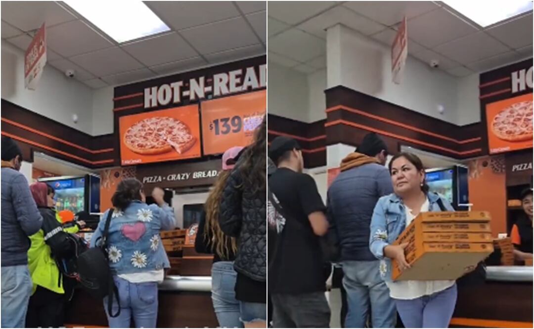 Surge Lady Pizza tras maltratar a una empleada: "Me la das fría ¿así me la voy a comer?. Foto: Captura de pantalla / X
