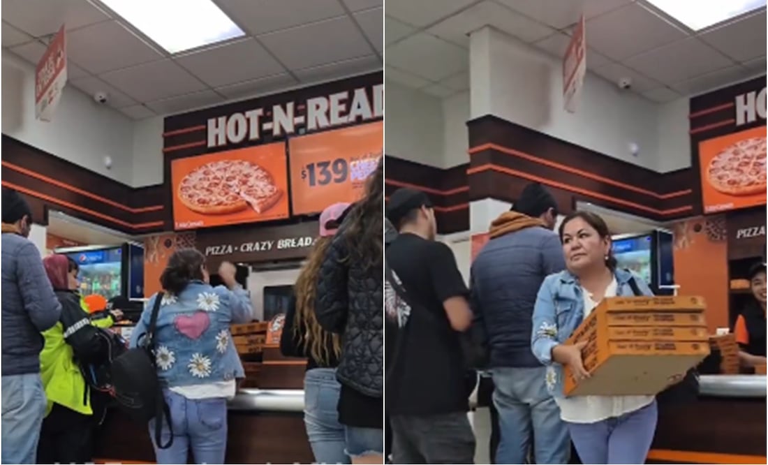 Surge Lady Pizza tras maltratar a una empleada: "Me la das fría ¿así me la voy a comer?. Foto: Captura de pantalla / X