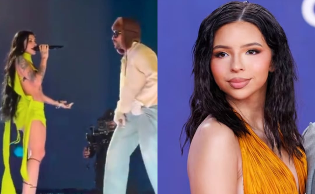 ¿Celosa Ángela Aguilar deja de seguir a Bad Bunny tras invitar a Cazzu a su concierto y estallan las redes. Foto: Tomada de TikTok @la.ultimavess / EFE