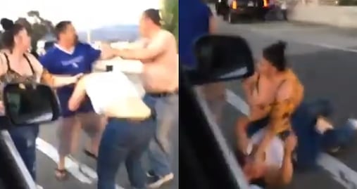 Video. Pareja llama “frijoleros” a latinos y desata pelea en California