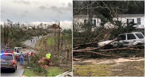 Suman 23 muertos por tornado en Alabama