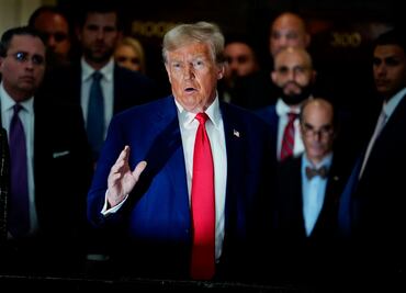 Trump reitera su inocencia en último día del juicio en su contra en Nueva York