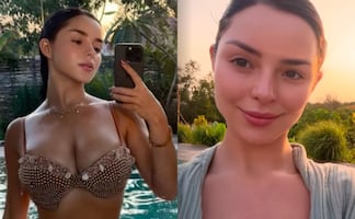 Demi Rose posa en ‘mirror selfie’ con microbikini joya antes de cumplir 30 años