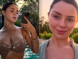 Demi Rose posa en ‘mirror selfie’ con microbikini joya antes de cumplir 30 años