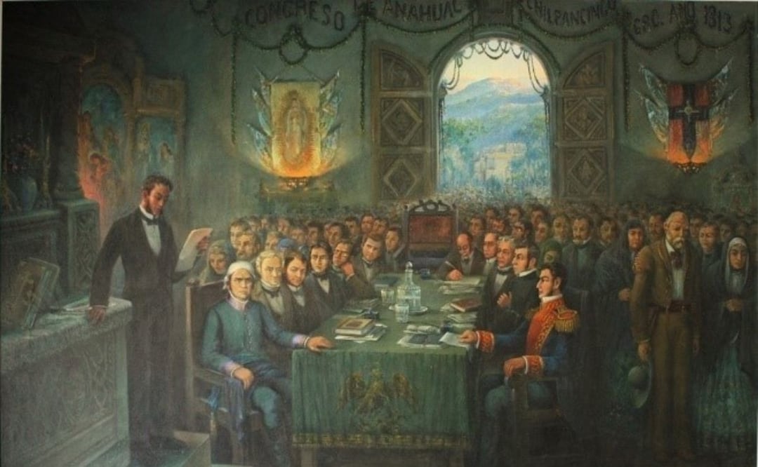 Líderes de la Independencia de México durante el Congreso de Chilpancingo. Foto: INEHRM / X